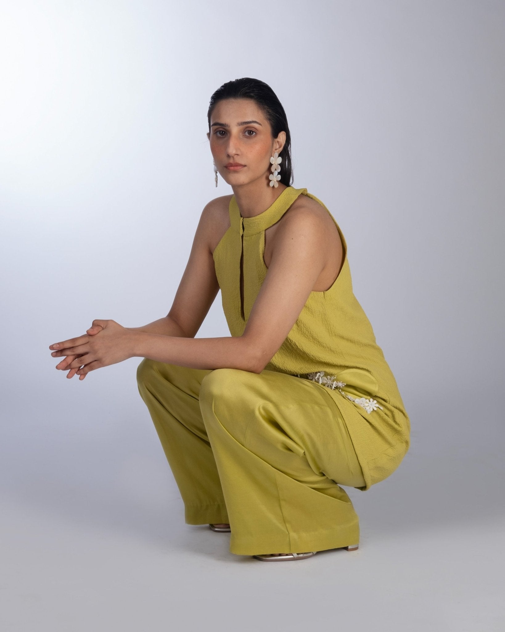 Drop Shoulder Bomber Jacket & Shorts - Prashant Chaurasiya Atelier