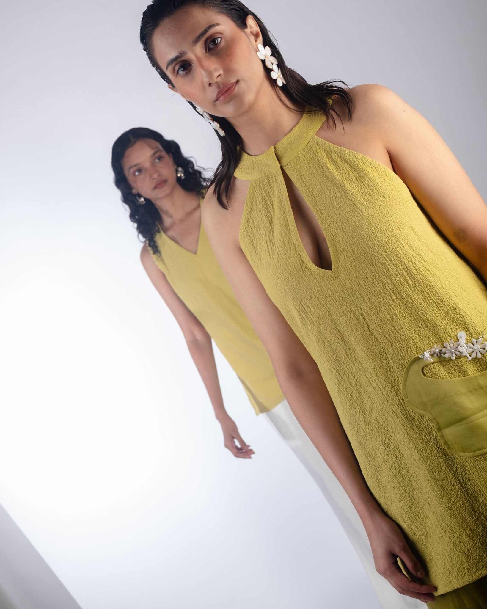 Drop Shoulder Bomber Jacket & Shorts - Prashant Chaurasiya Atelier