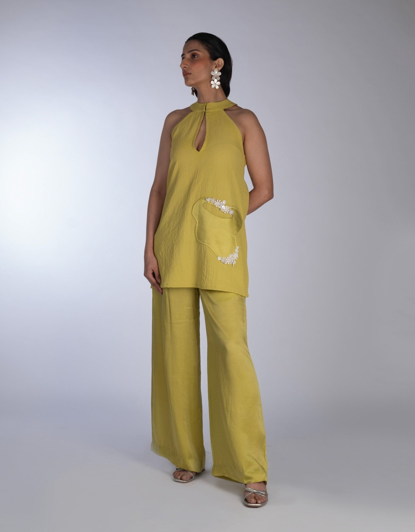 Drop Shoulder Bomber Jacket & Shorts - Prashant Chaurasiya Atelier