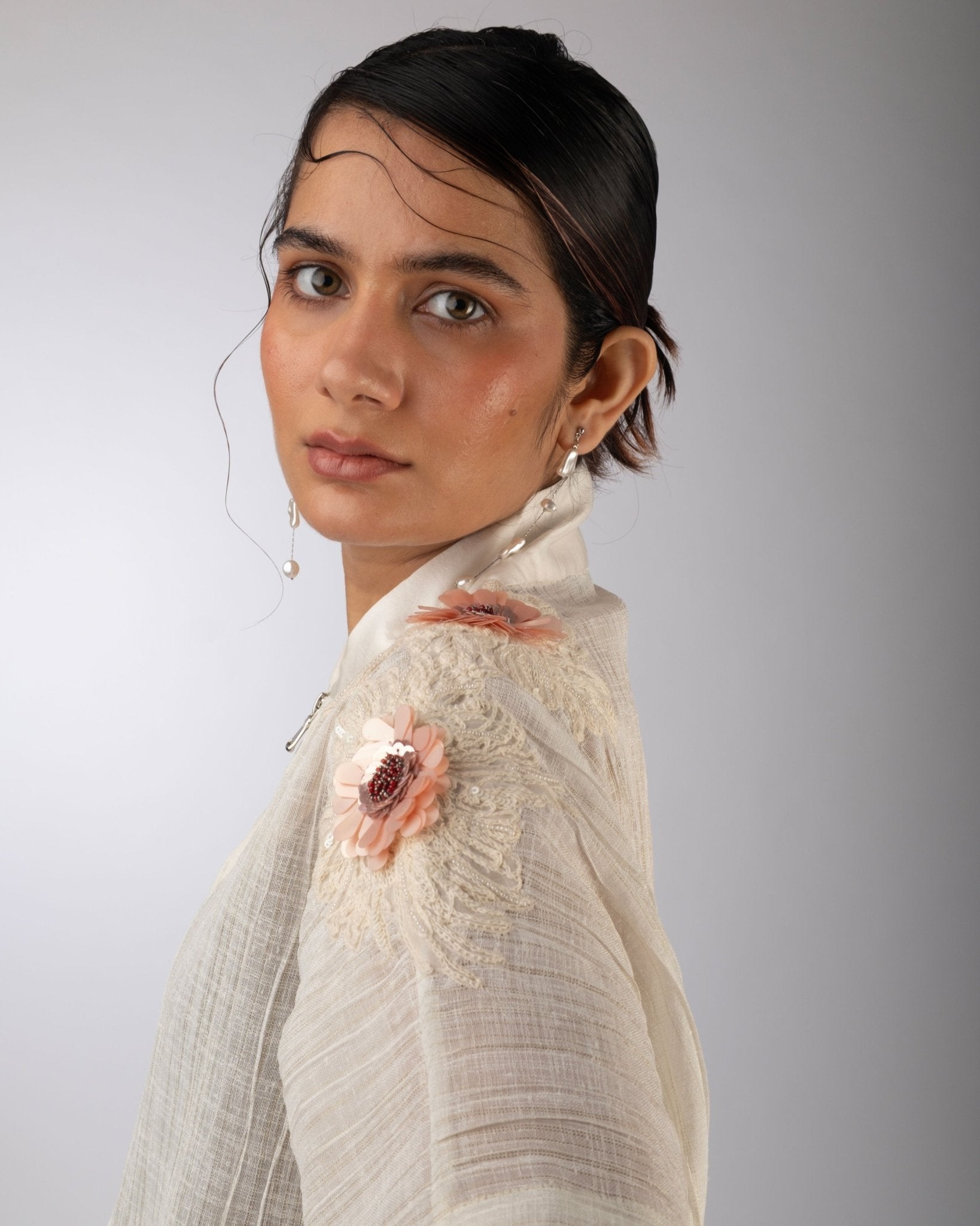 Giza Cotton Button - Down Dress - Prashant Chaurasiya Atelier