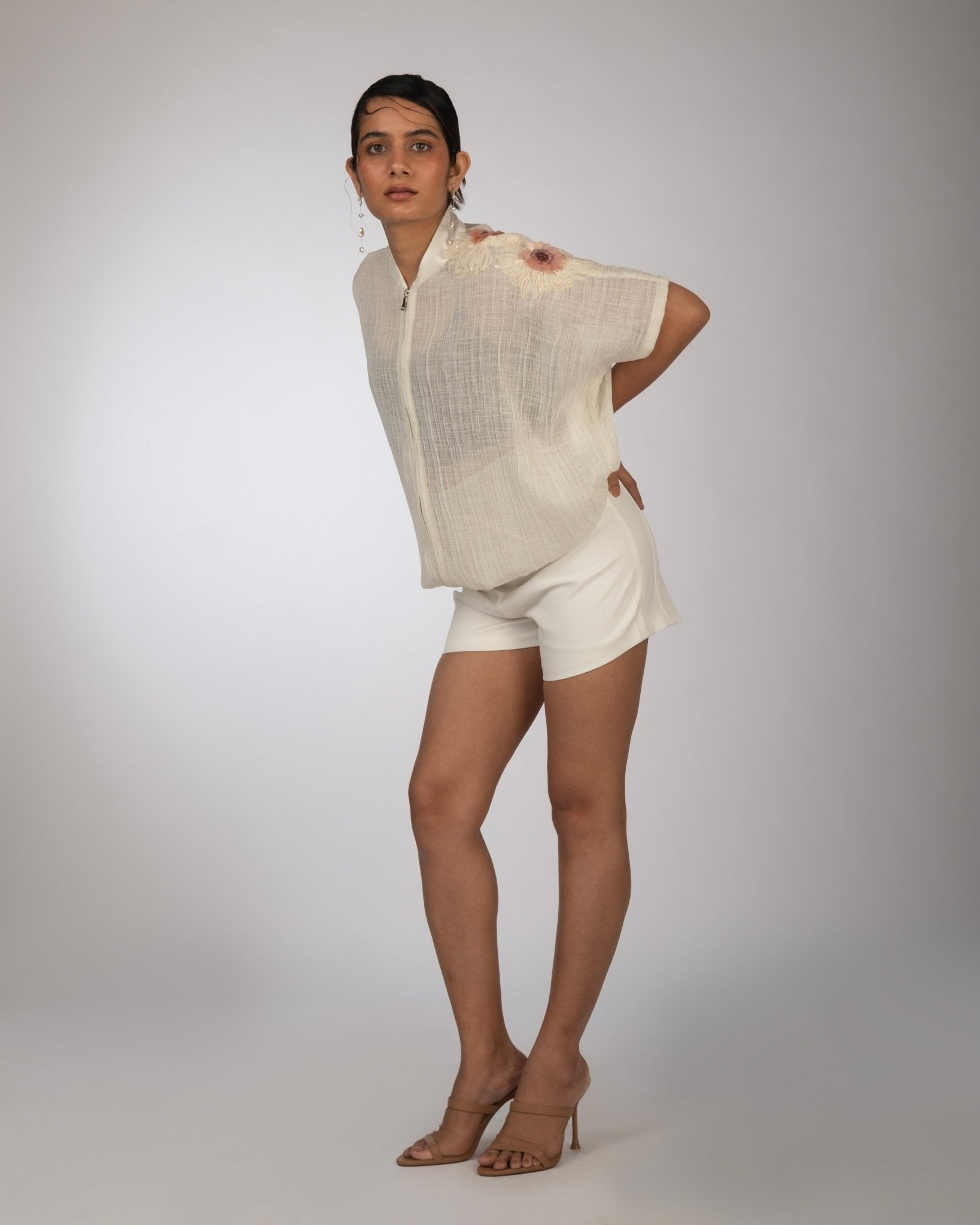 Giza Cotton Button - Down Dress - Prashant Chaurasiya Atelier