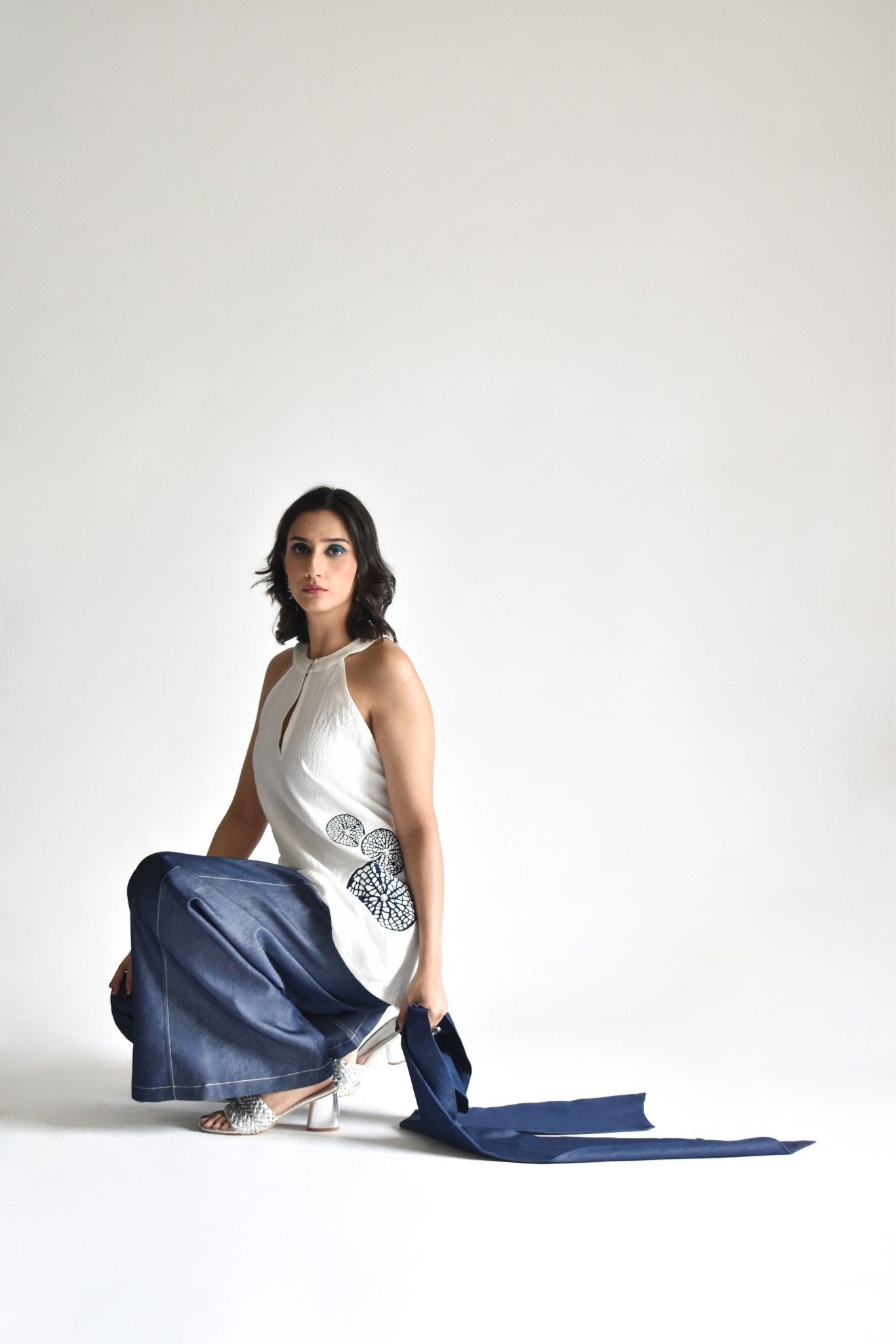 Halter Neck Kurti - Prashant Chaurasiya Atelier