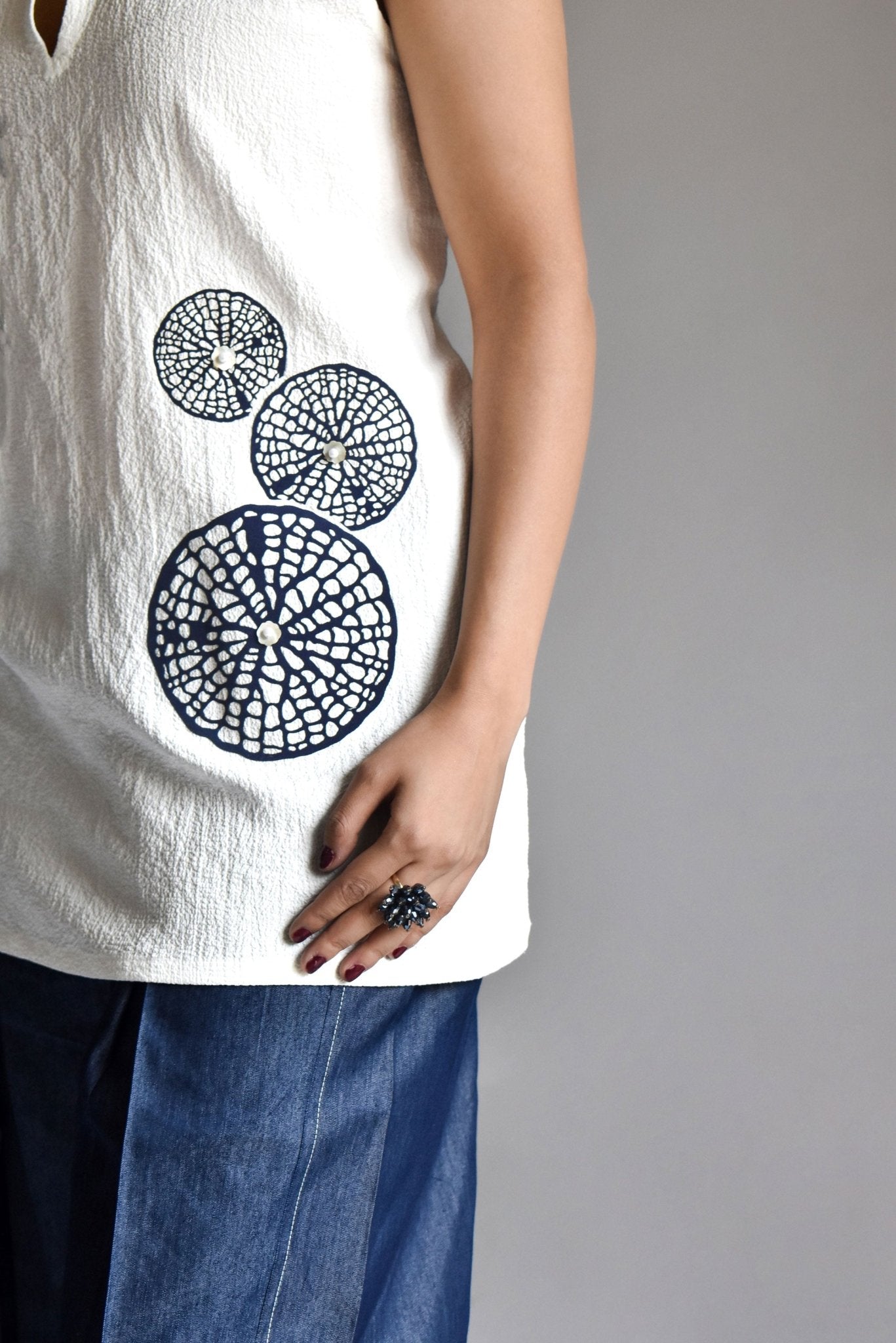 Halter Neck Kurti - Prashant Chaurasiya Atelier