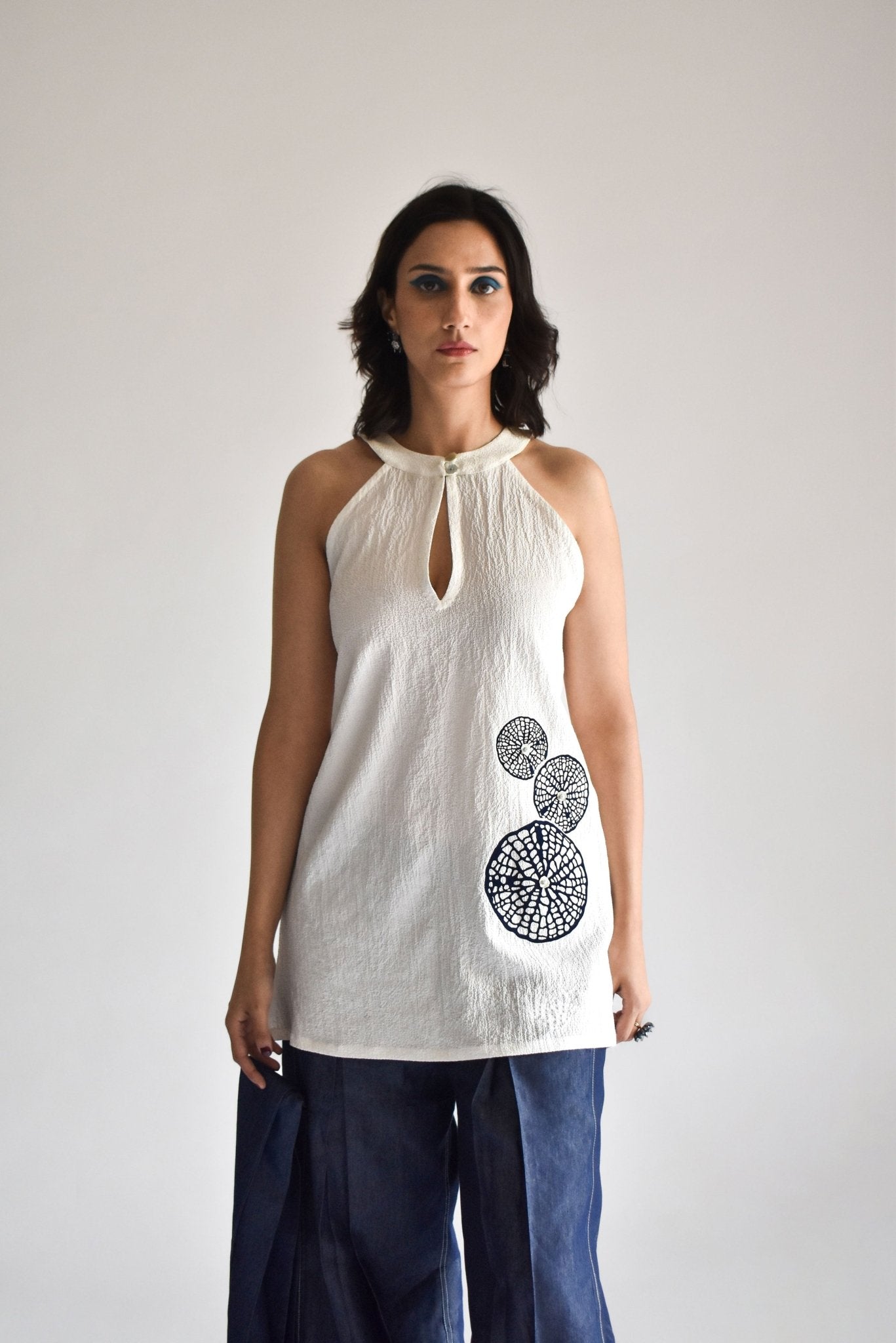 Halter Neck Kurti - Prashant Chaurasiya Atelier