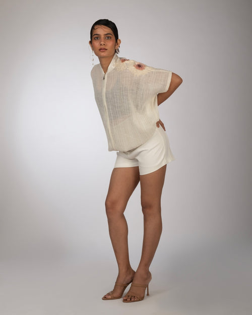 Giza Cotton Button - Down Dress - Prashant Chaurasiya Atelier