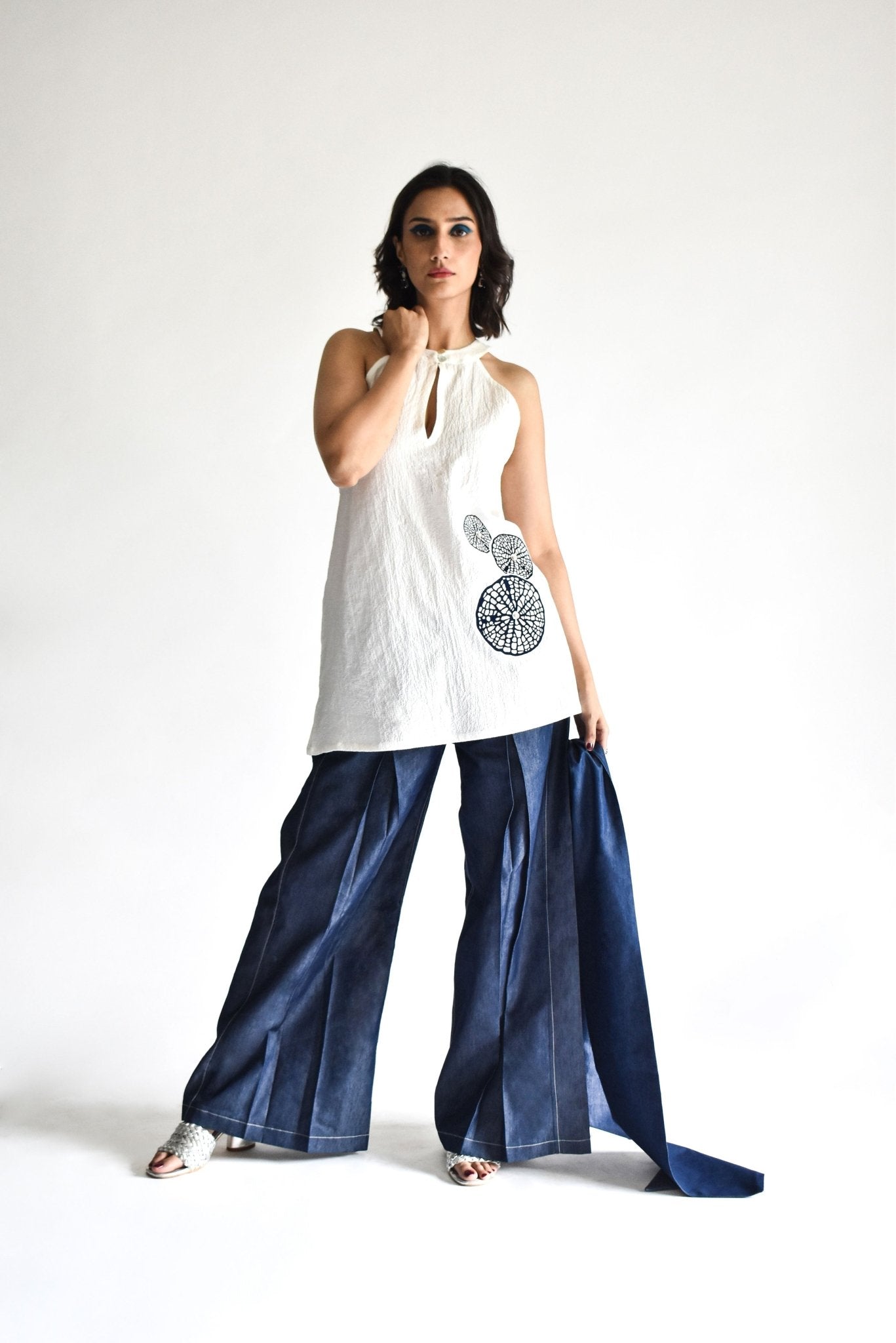 Halter Neck Kurti - Prashant Chaurasiya Atelier