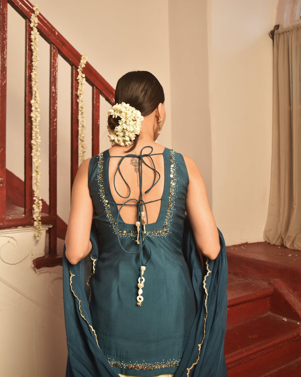 Neelshaam Kurta Set - Prashant Chaurasiya Atelier