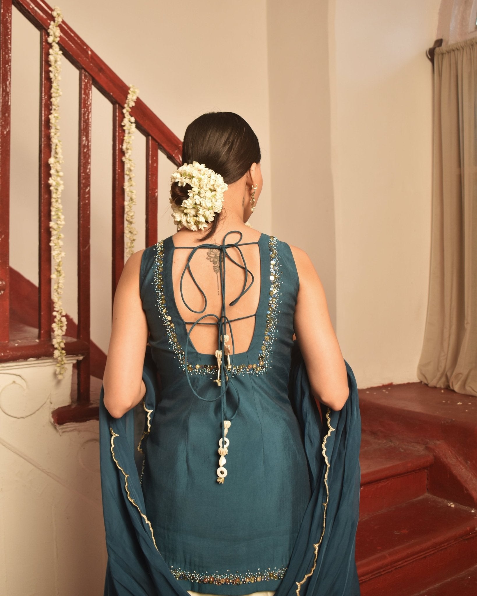 Neelshaam Kurta Set - Prashant Chaurasiya Atelier