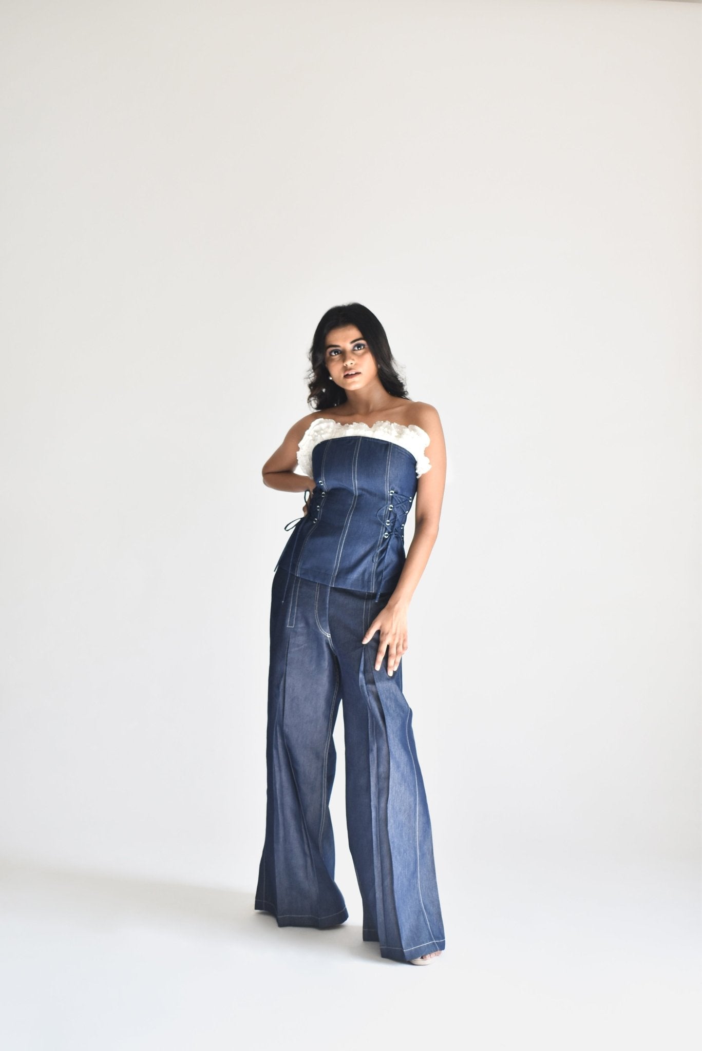 Pleated Wide - Leg Trouser - Prashant Chaurasiya Atelier