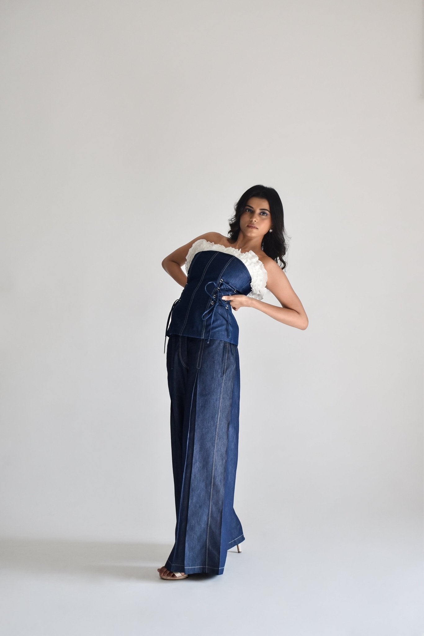 Pleated Wide - Leg Trouser - Prashant Chaurasiya Atelier