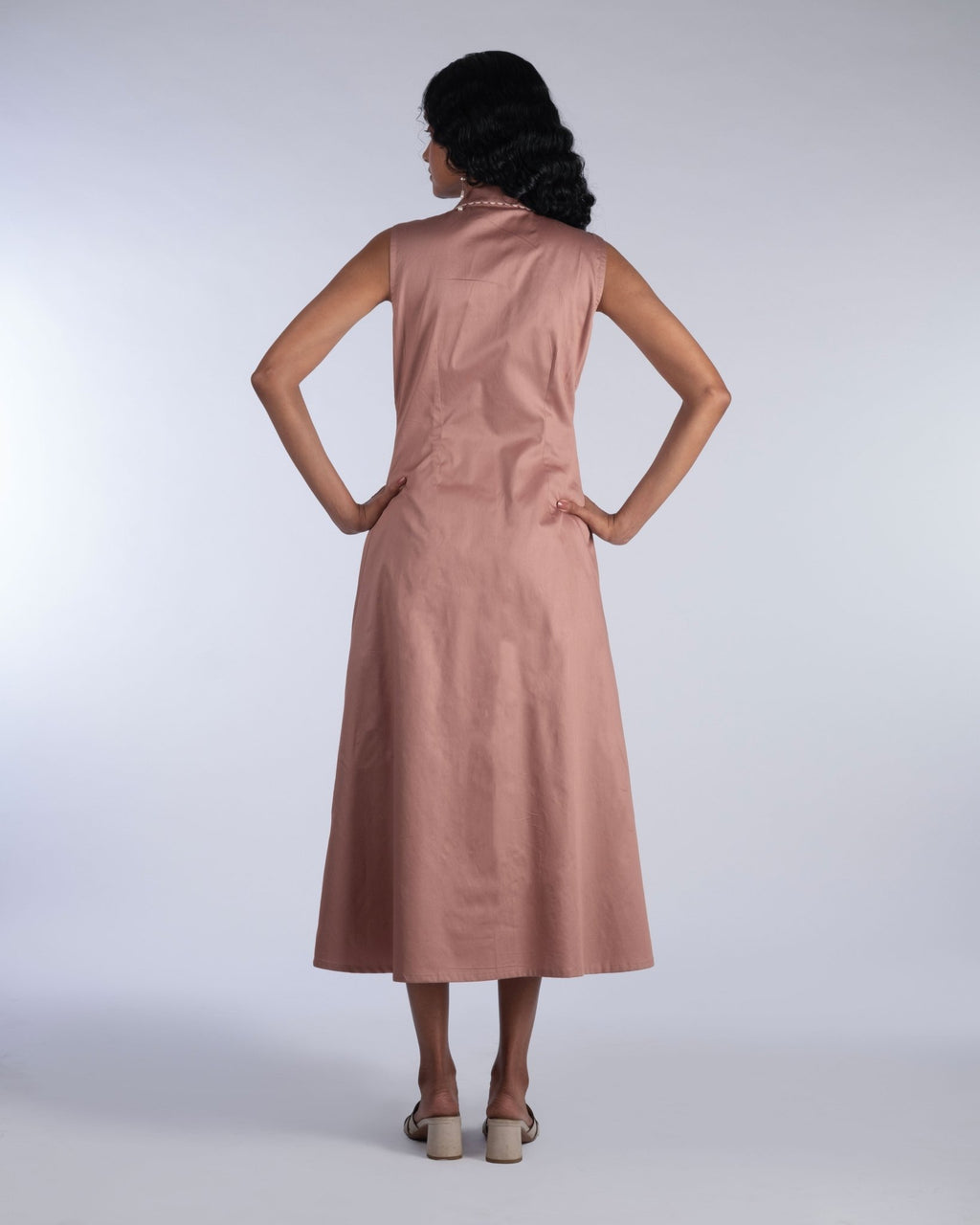 Wave Panel Mid - Thigh Dress - Prashant Chaurasiya Atelier