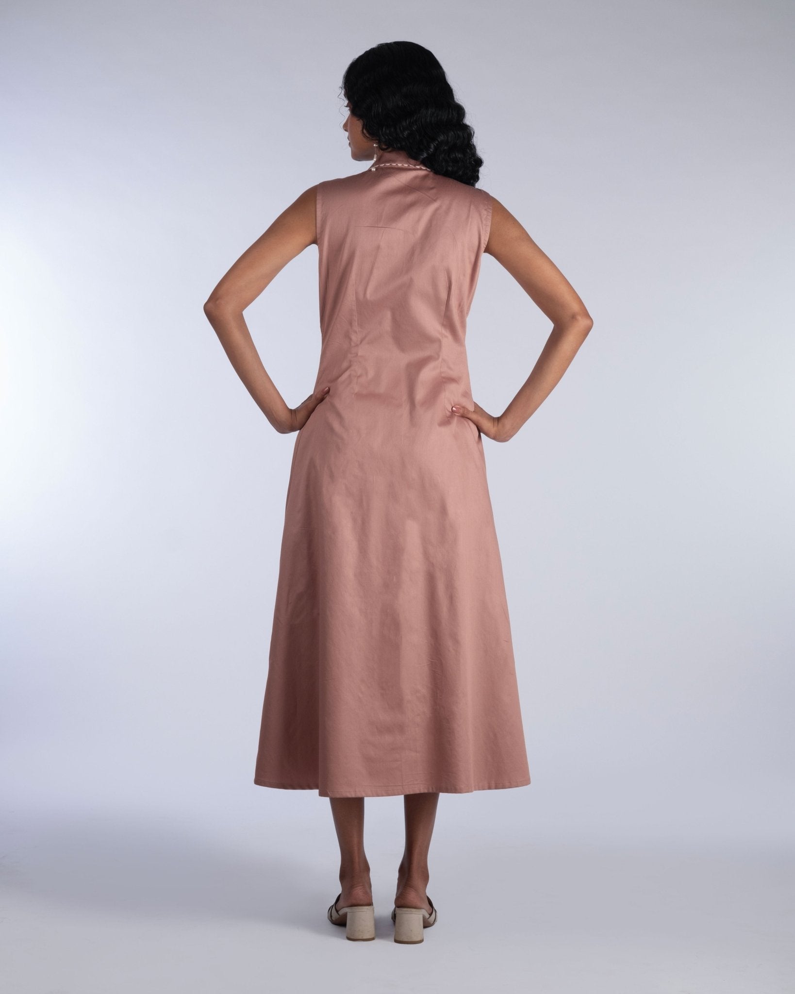 Wave Panel Mid - Thigh Dress - Prashant Chaurasiya Atelier