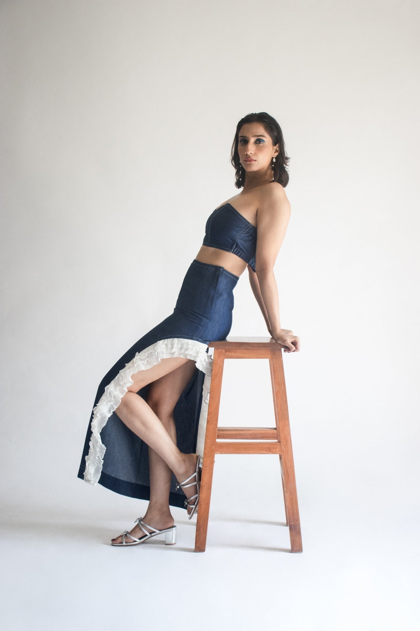 Wave Ruffle Skirt - Prashant Chaurasiya Atelier