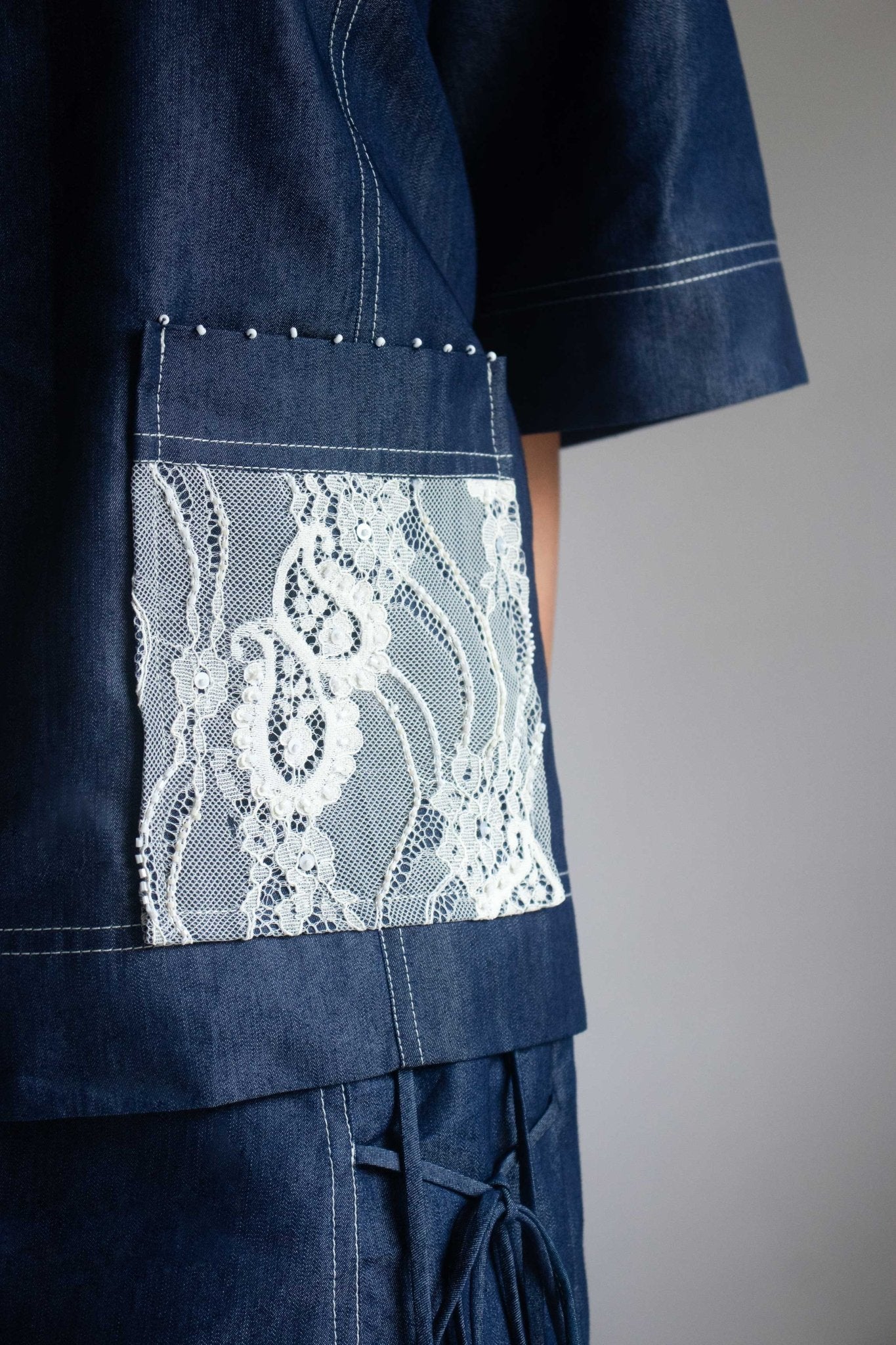 Wrap Denim Skirt - Prashant Chaurasiya Atelier